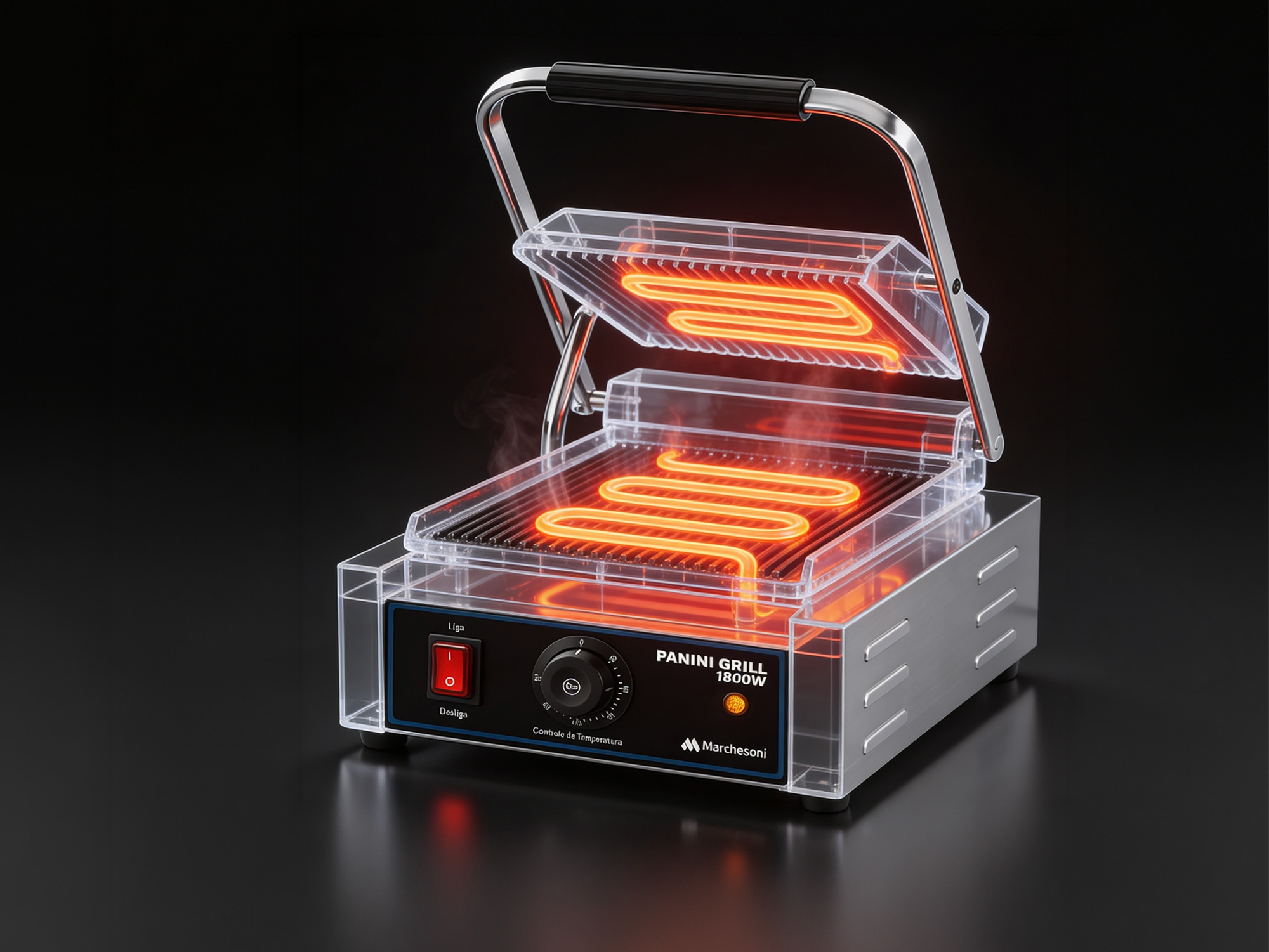 Sanduicheira Panini Grill Estriada — miniatura 3